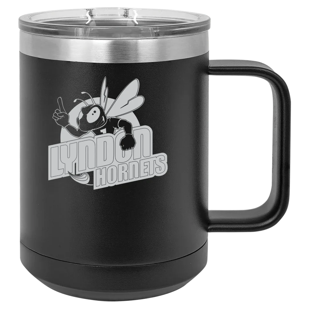 Vermont State University Lyndon Polar Camel 15 oz. Mug with Slider Lid