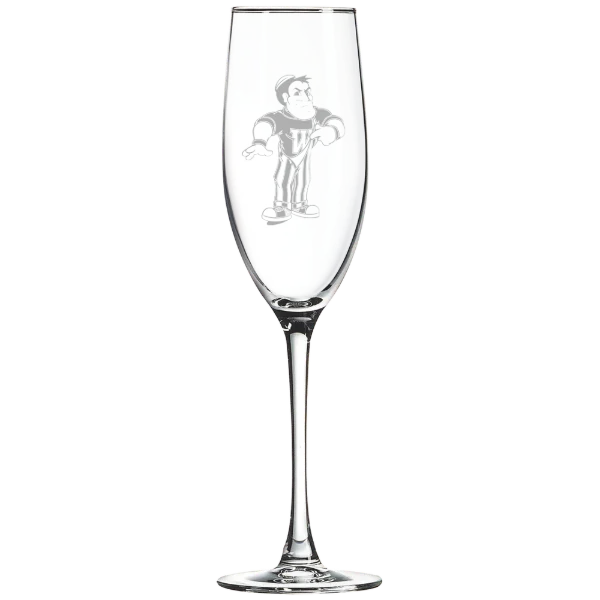Wabash College Polar Camel 8 oz. Champagne Flute