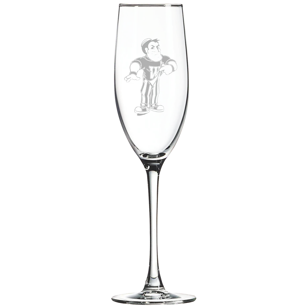 Wabash College Polar Camel 8 oz. Champagne Flute