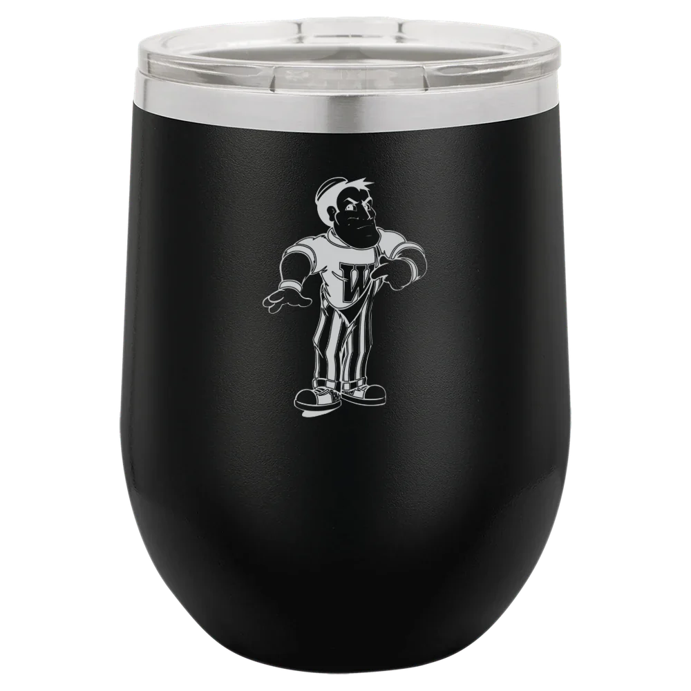 Wabash College Polar Camel 12 oz. Stemless Wine Tumbler
