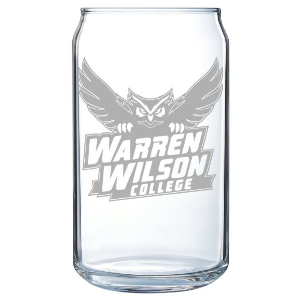 Warren Wilson College Polar Camel 16 oz. Can Glass
