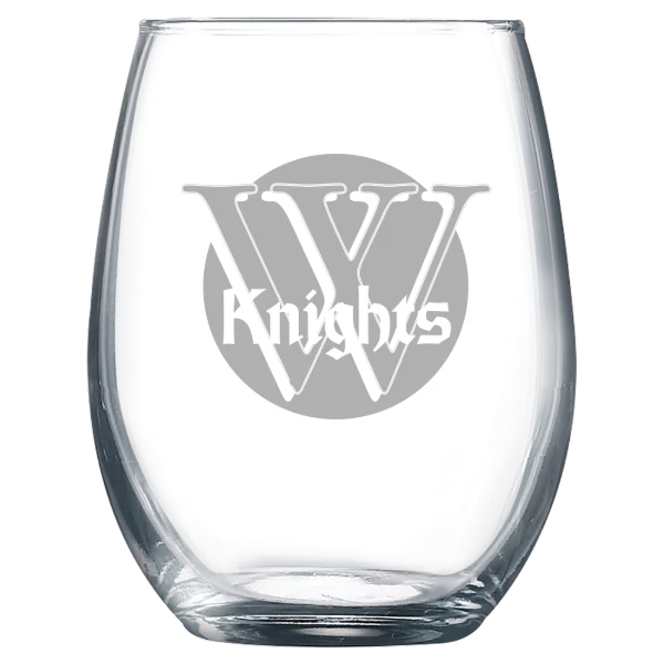 Wartburg College Polar Camel 9 oz. Stemless Wine Glass