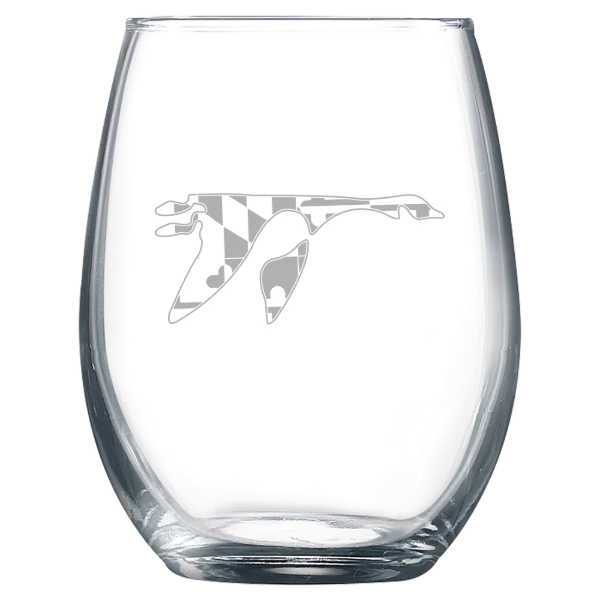 Washington College (Maryland) Polar Camel 9 oz. Stemless Wine Glass