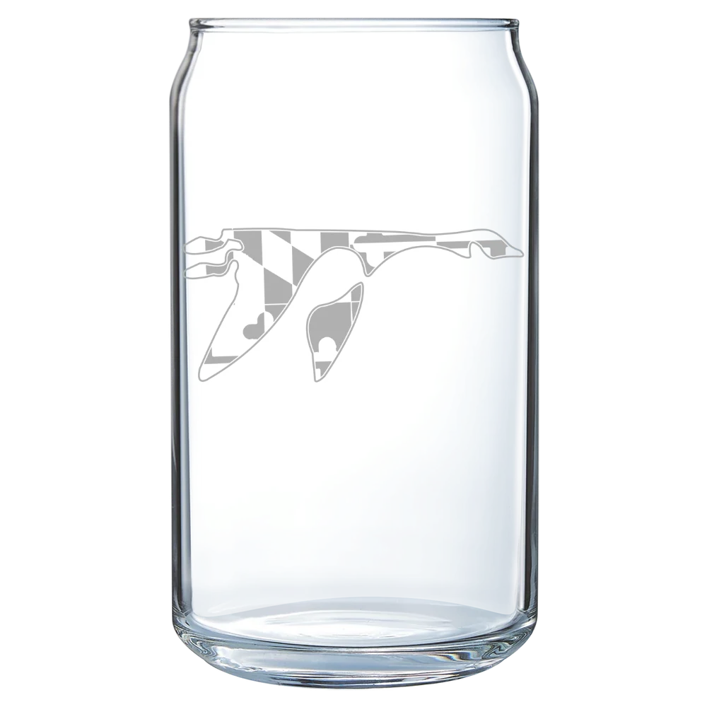 Washington College (Maryland) Polar Camel 16 oz. Can Glass