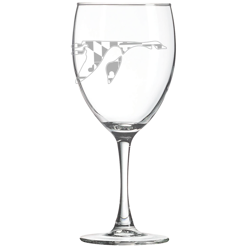 Washington College (Maryland) Polar Camel 10 1/2 oz. Wine Glass