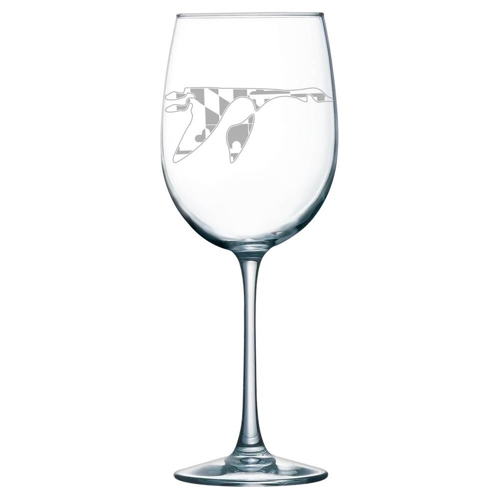 Washington College (Maryland) Polar Camel 19 oz. Wine Glass