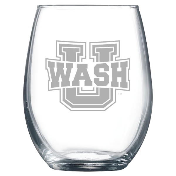 Washington University in St. Louis Polar Camel 9 oz. Stemless Wine Glass
