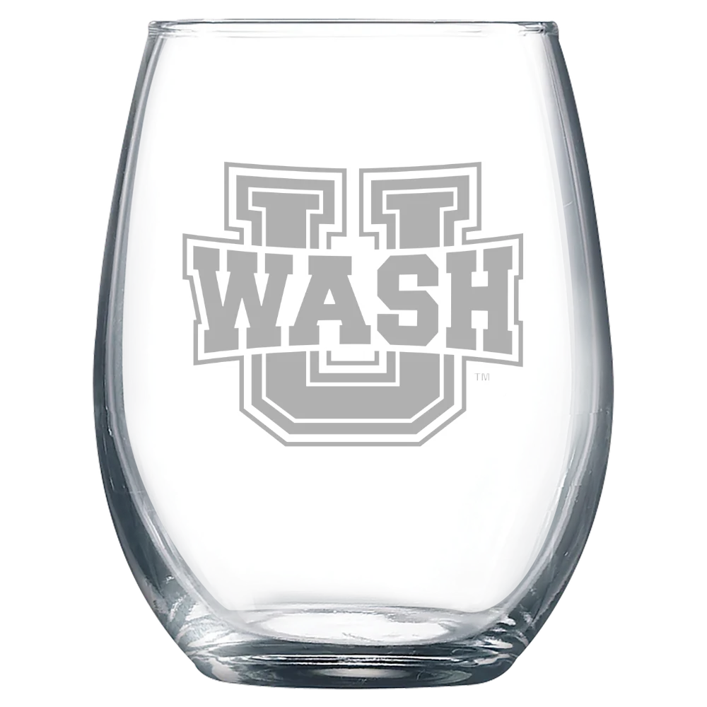 Washington University in St. Louis Polar Camel 9 oz. Stemless Wine Glass