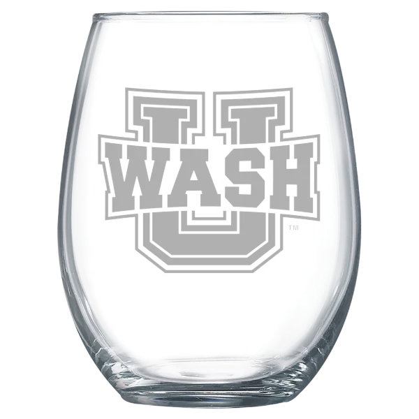 Washington University in St. Louis Polar Camel 15 oz. Stemless Wine Glass