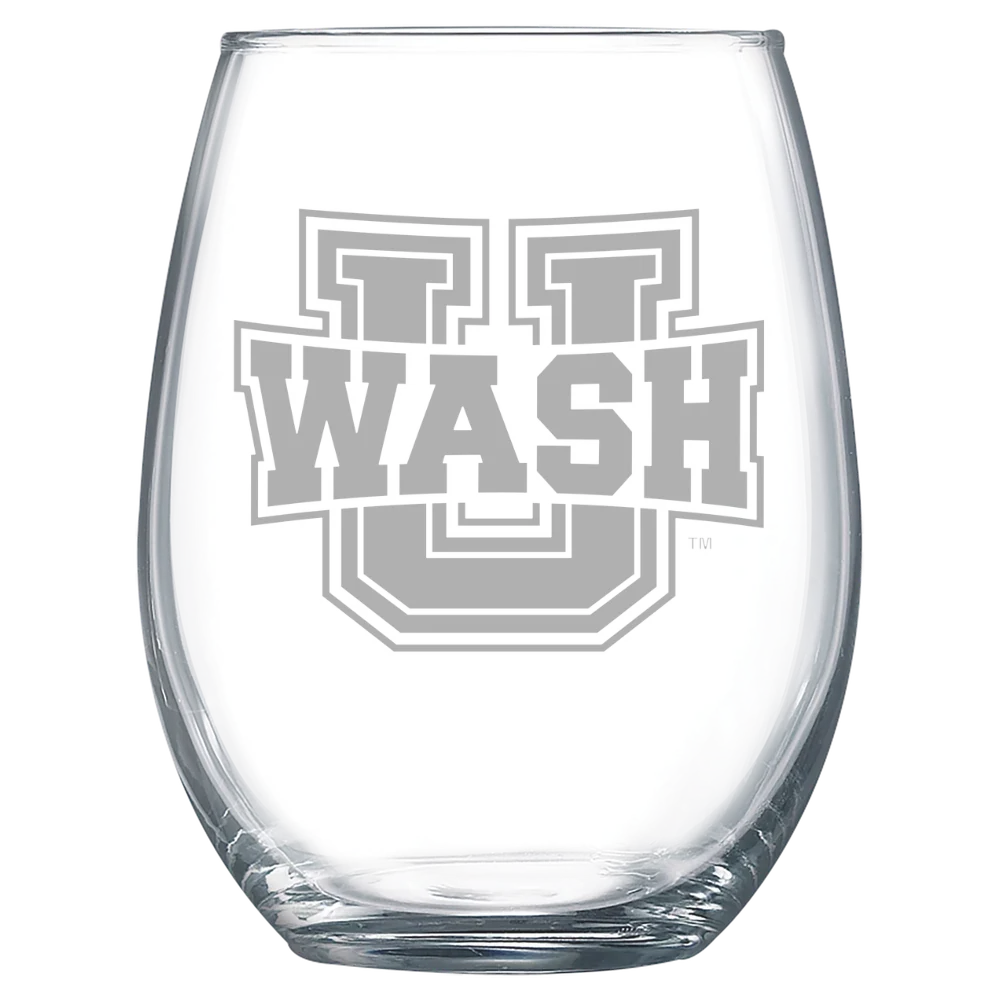 Washington University in St. Louis Polar Camel 15 oz. Stemless Wine Glass