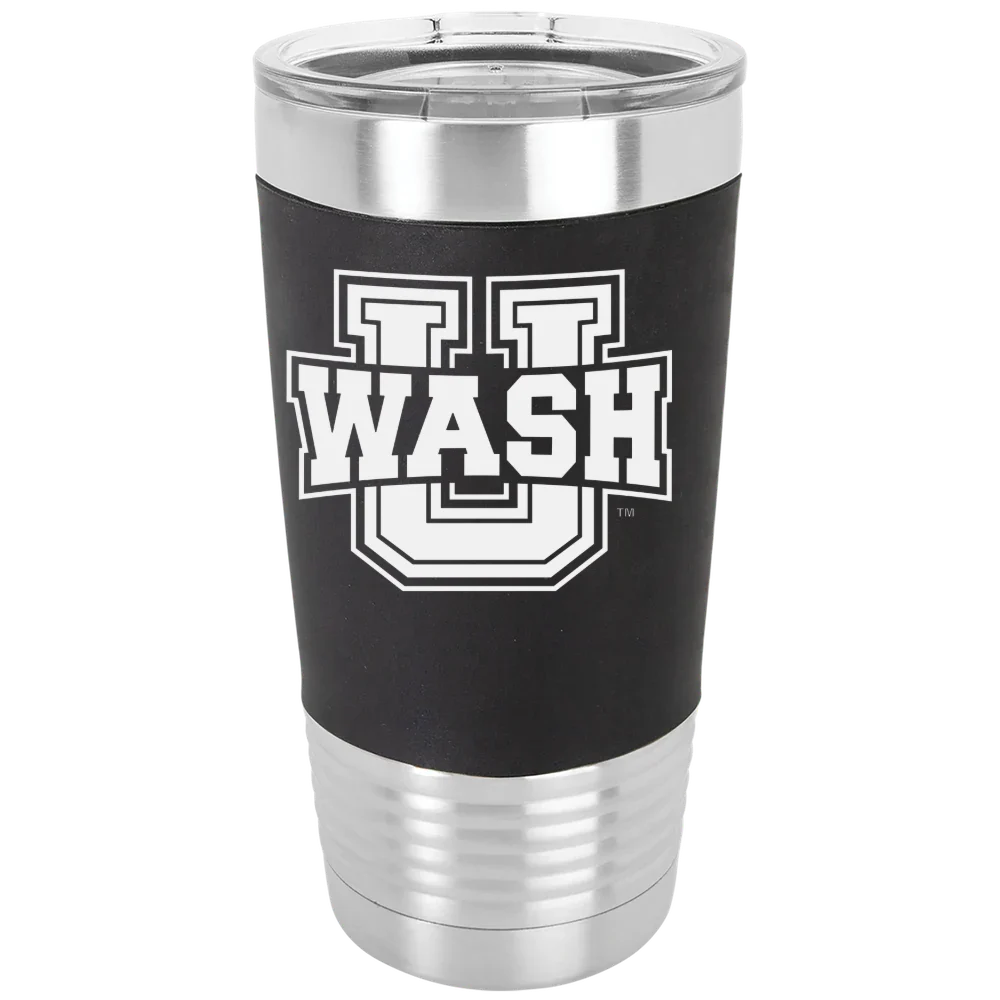 Washington University in St. Louis Polar Camel 20 oz. Silicone Grip Tumbler with Standard Lid