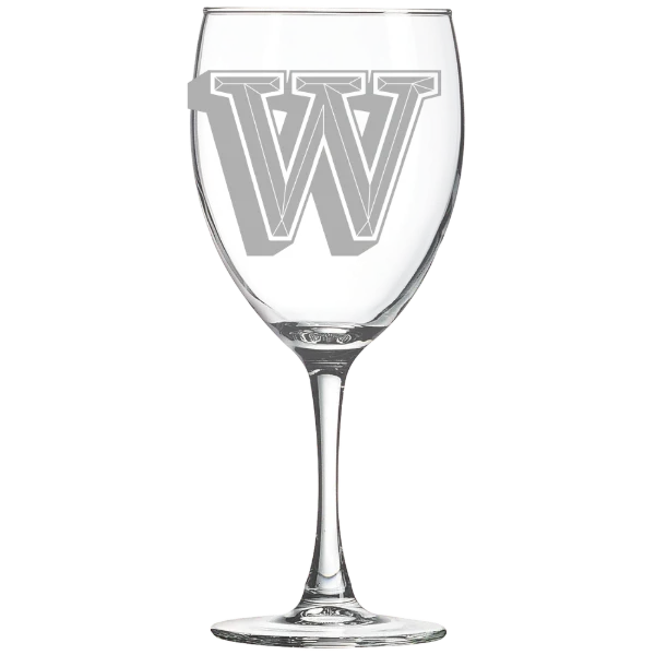 Waynesburg University Polar Camel 10 1/2 oz. Wine Glass