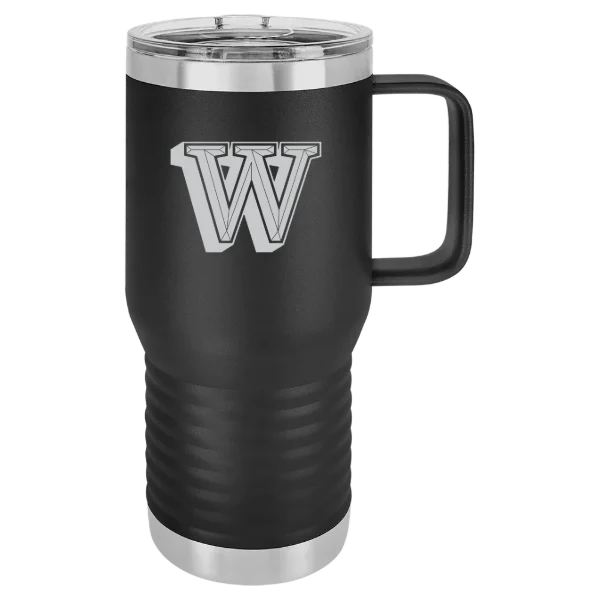 Waynesburg University Polar Camel 20 oz. Travel Mug with Slider Lid