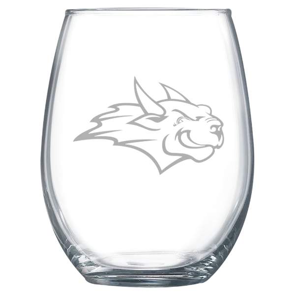 Webster University Polar Camel 15 oz. Stemless Wine Glass
