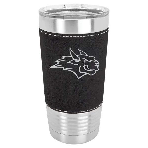 Webster University Polar Camel 20 oz. Leatherette Grip Tumbler with Standard Lid