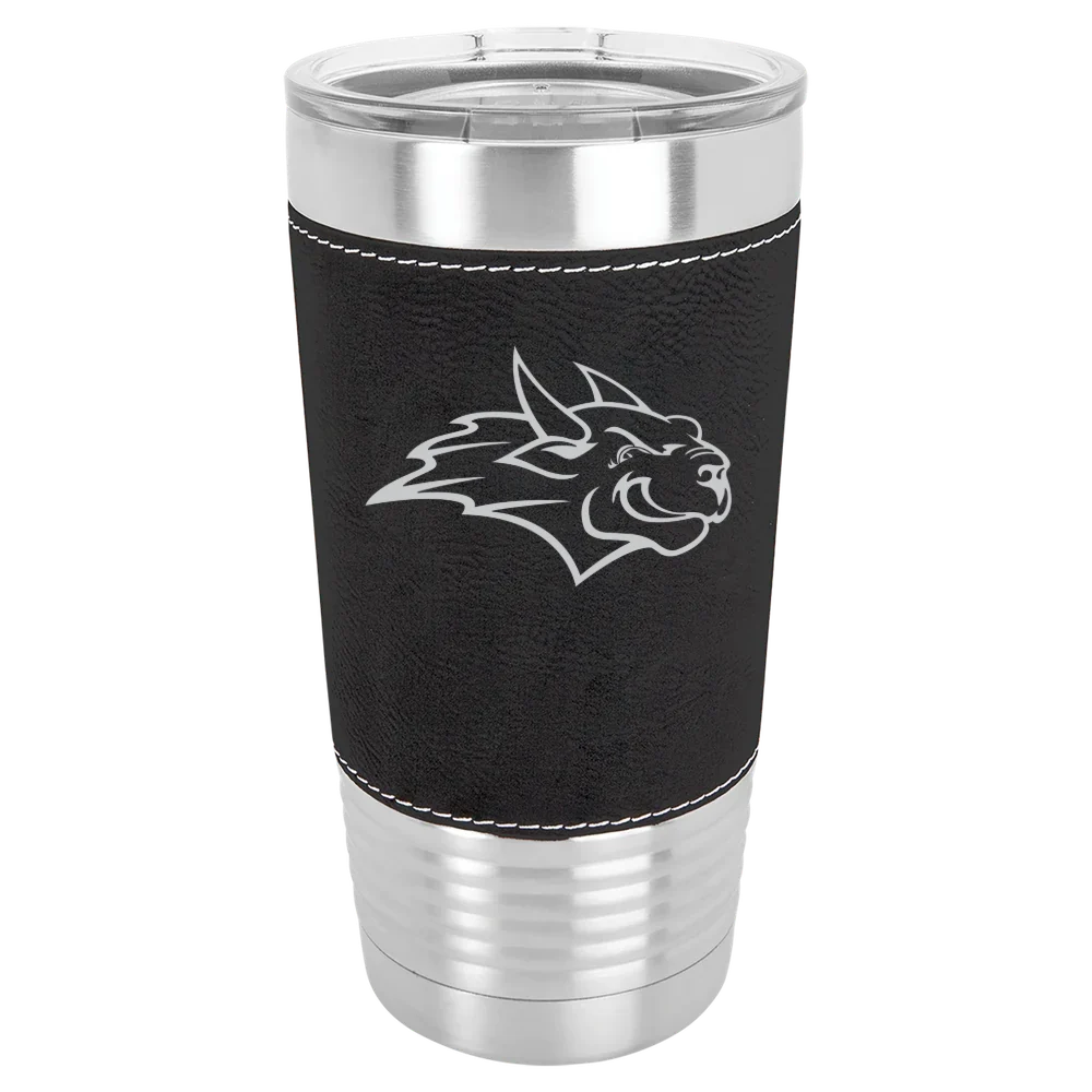 Webster University Polar Camel 20 oz. Leatherette Grip Tumbler with Standard Lid
