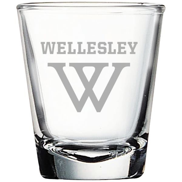 Wellesley College Polar Camel 1.7 oz. Shot Glass