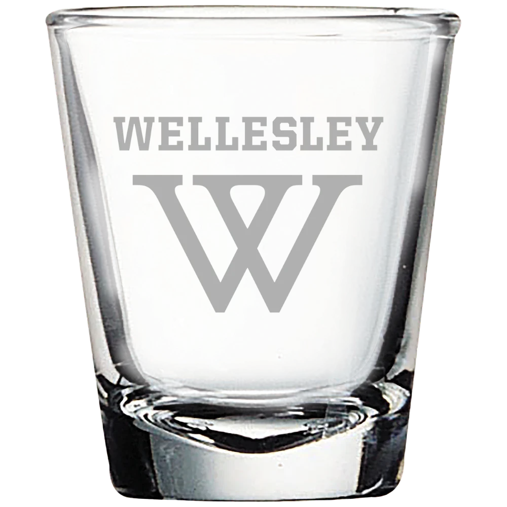 Wellesley College Polar Camel 1.7 oz. Shot Glass