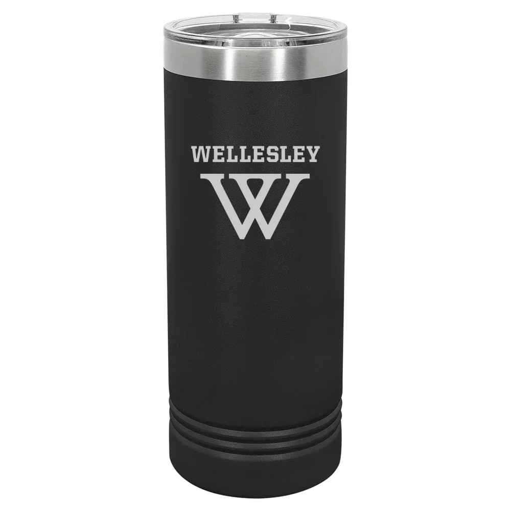 Wellesley College Polar Camel 22 oz. Skinny Tumbler with Slider Lid