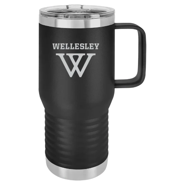 Wellesley College Polar Camel 20 oz. Travel Mug with Slider Lid