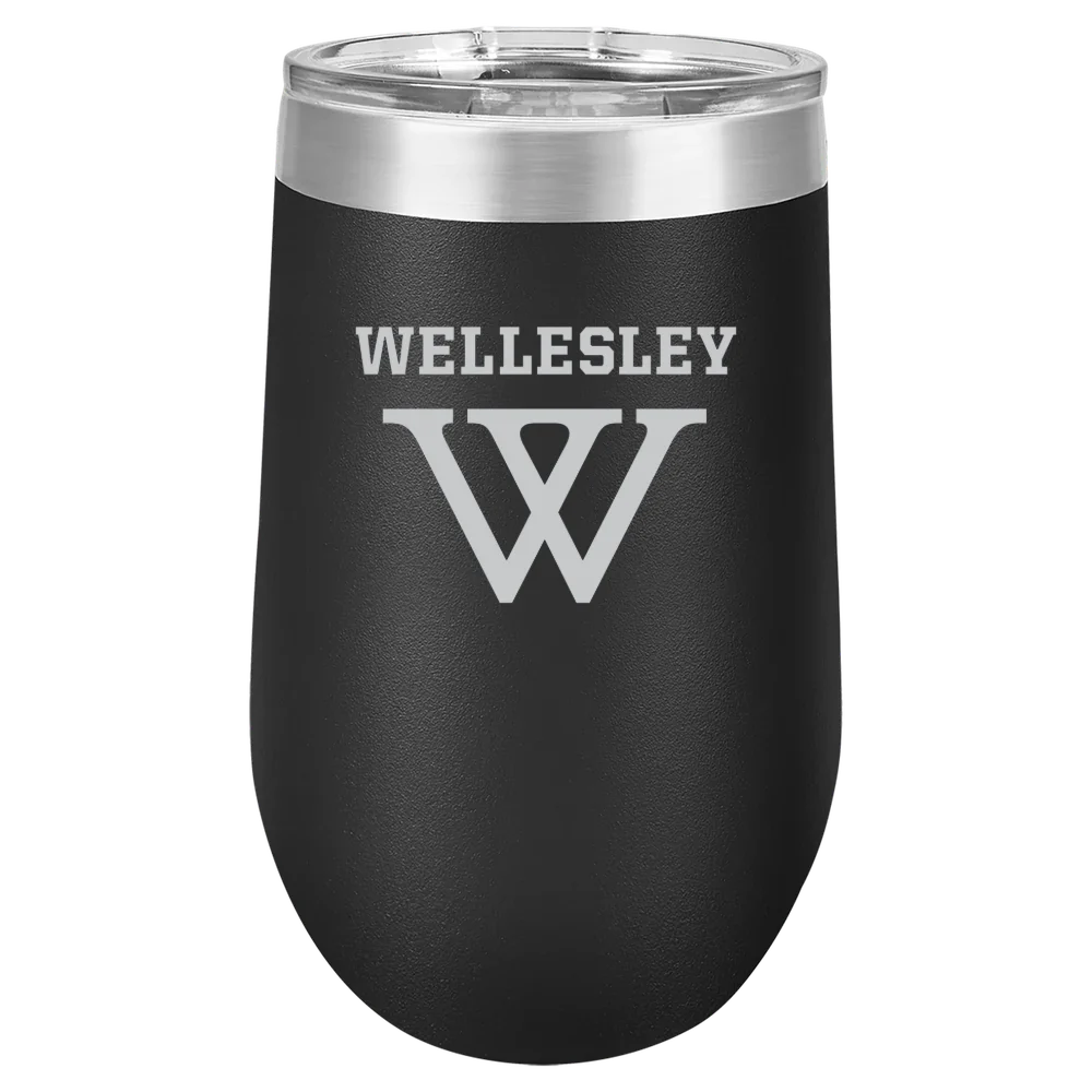 Wellesley College Polar Camel 16 oz. Stemless Wine Tumbler