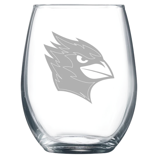 Wesleyan University (Connecticut) Polar Camel 9 oz. Stemless Wine Glass