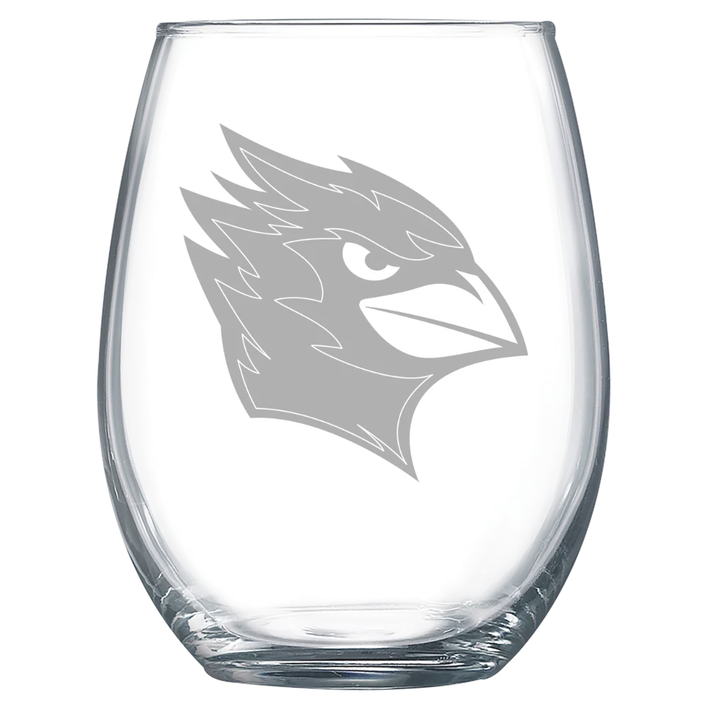 Wesleyan University (Connecticut) Polar Camel 15 oz. Stemless Wine Glass