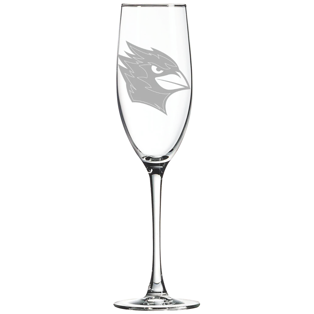 Wesleyan University (Connecticut) Polar Camel 8 oz. Champagne Flute