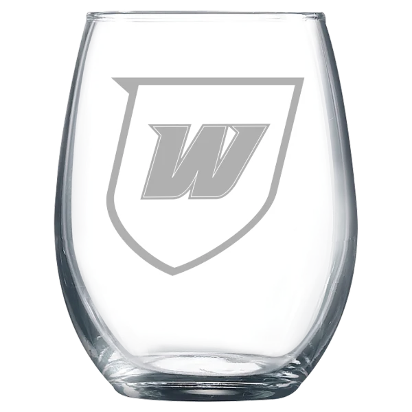 Western Connecticut State University Polar Camel 9 oz. Stemless Wine Glass