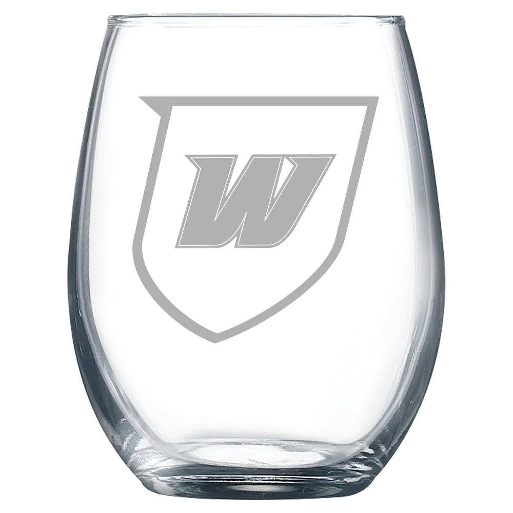 Western Connecticut State University Polar Camel 9 oz. Stemless Wine Glass
