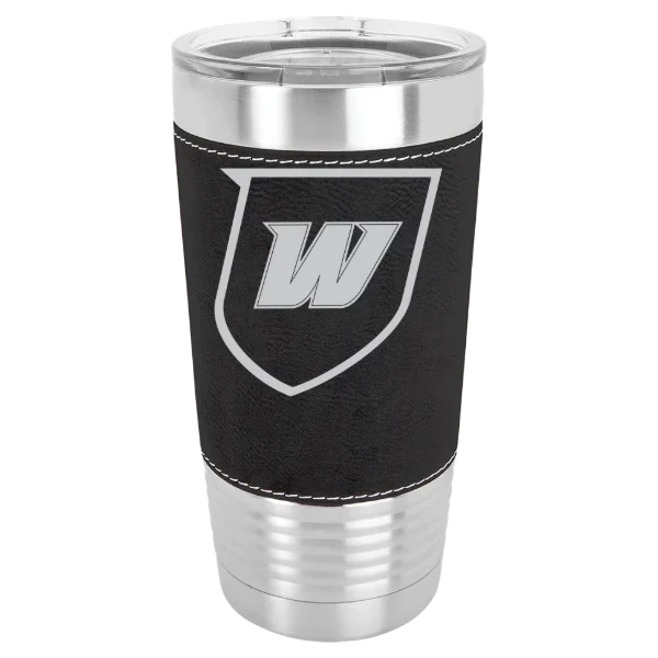 Western Connecticut State University Polar Camel 20 oz. Leatherette Grip Tumbler with Standard Lid