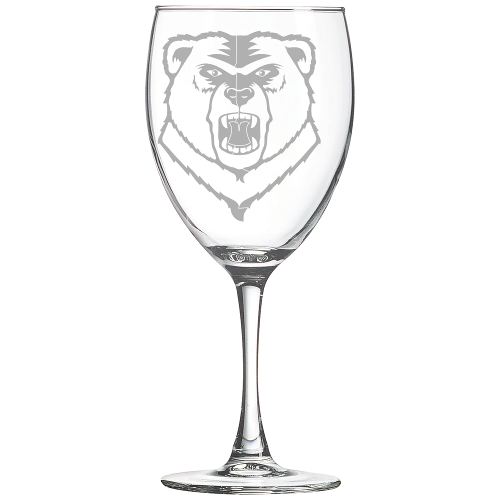 Western New England University Polar Camel 10 1/2 oz. Wine Glass