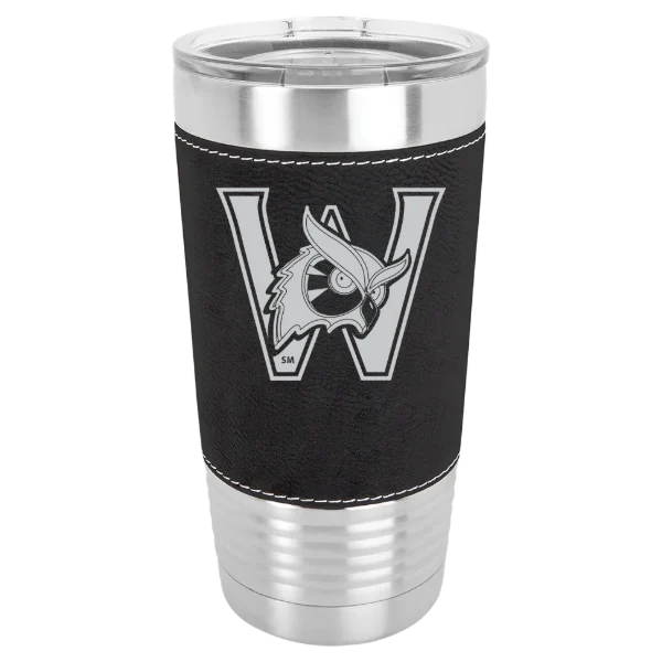 Westfield State University Polar Camel 20 oz. Leatherette Grip Tumbler with Standard Lid
