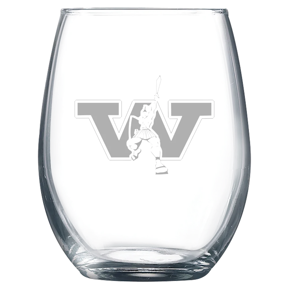 Westminster College (Pennsylvania) Polar Camel 9 oz. Stemless Wine Glass