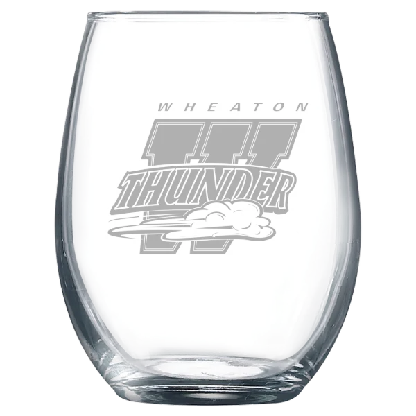 Wheaton College (Illinois) Polar Camel 9 oz. Stemless Wine Glass