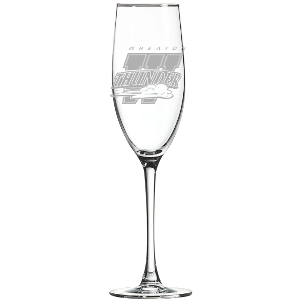 Wheaton College (Illinois) Polar Camel 8 oz. Champagne Flute