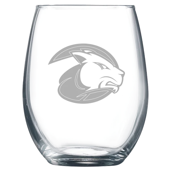 Wheaton College (Massachusetts) Polar Camel 9 oz. Stemless Wine Glass
