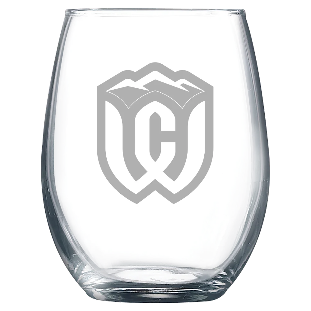 Whitman College Polar Camel 9 oz. Stemless Wine Glass