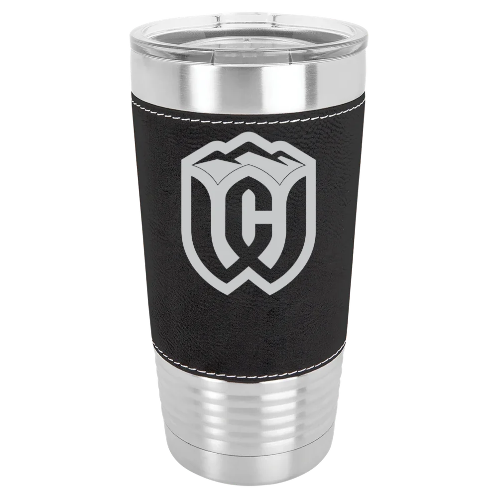 Whitman College Polar Camel 20 oz. Leatherette Grip Tumbler with Standard Lid