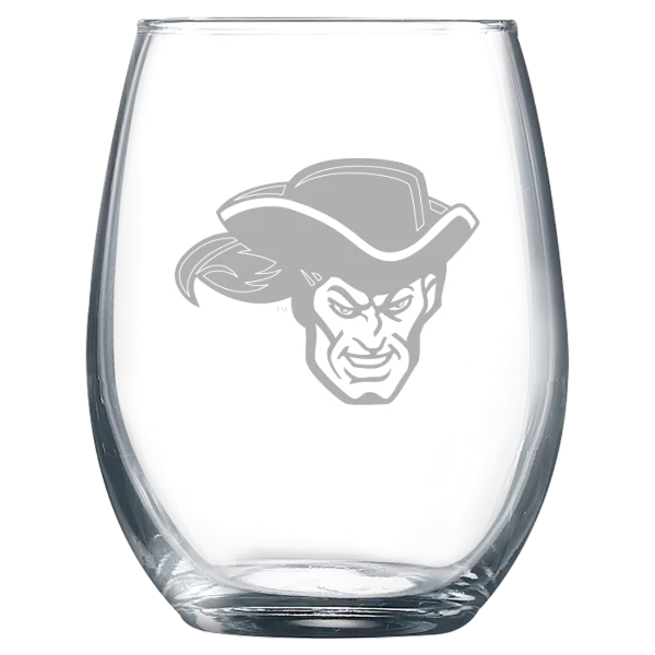 Whittier College Polar Camel 9 oz. Stemless Wine Glass