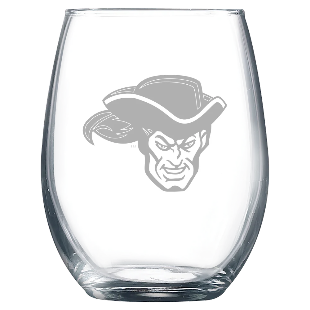 Whittier College Polar Camel 9 oz. Stemless Wine Glass