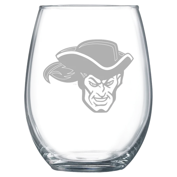 Whittier College Polar Camel 15 oz. Stemless Wine Glass