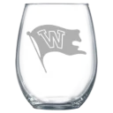 Whitworth University Polar Camel 15 oz. Stemless Wine Glass