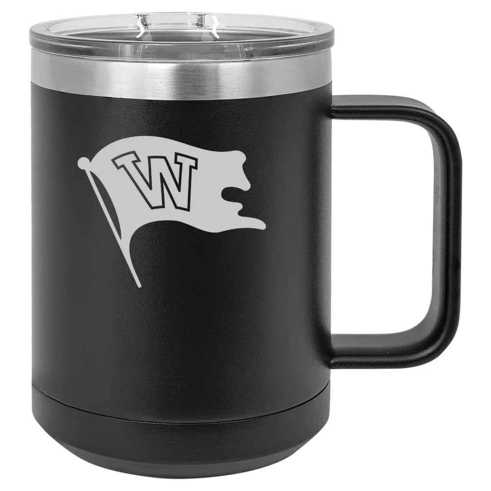 Whitworth University Polar Camel 15 oz. Mug with Slider Lid