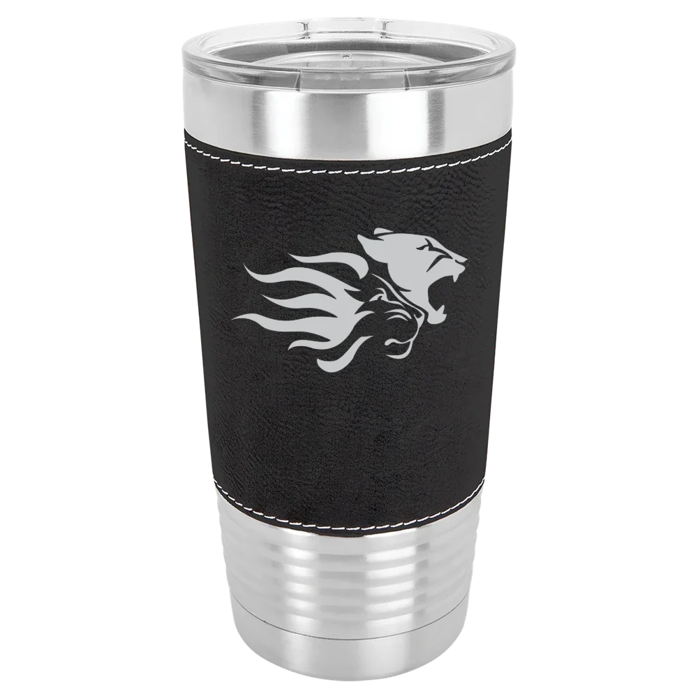Widener University Polar Camel 20 oz. Leatherette Grip Tumbler with Standard Lid