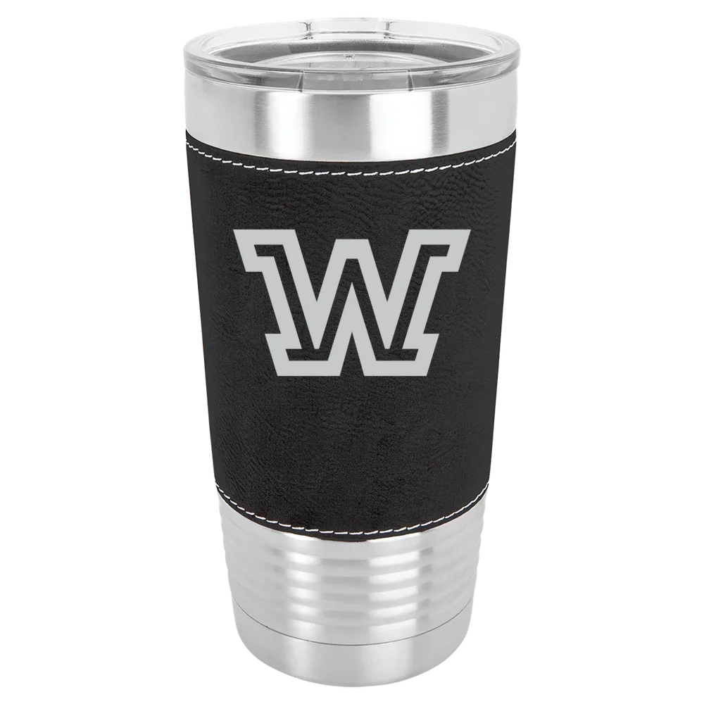 Wilkes University Polar Camel 20 oz. Leatherette Grip Tumbler with Standard Lid