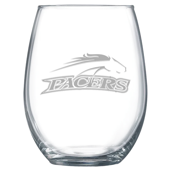 William Peace University Polar Camel 15 oz. Stemless Wine Glass