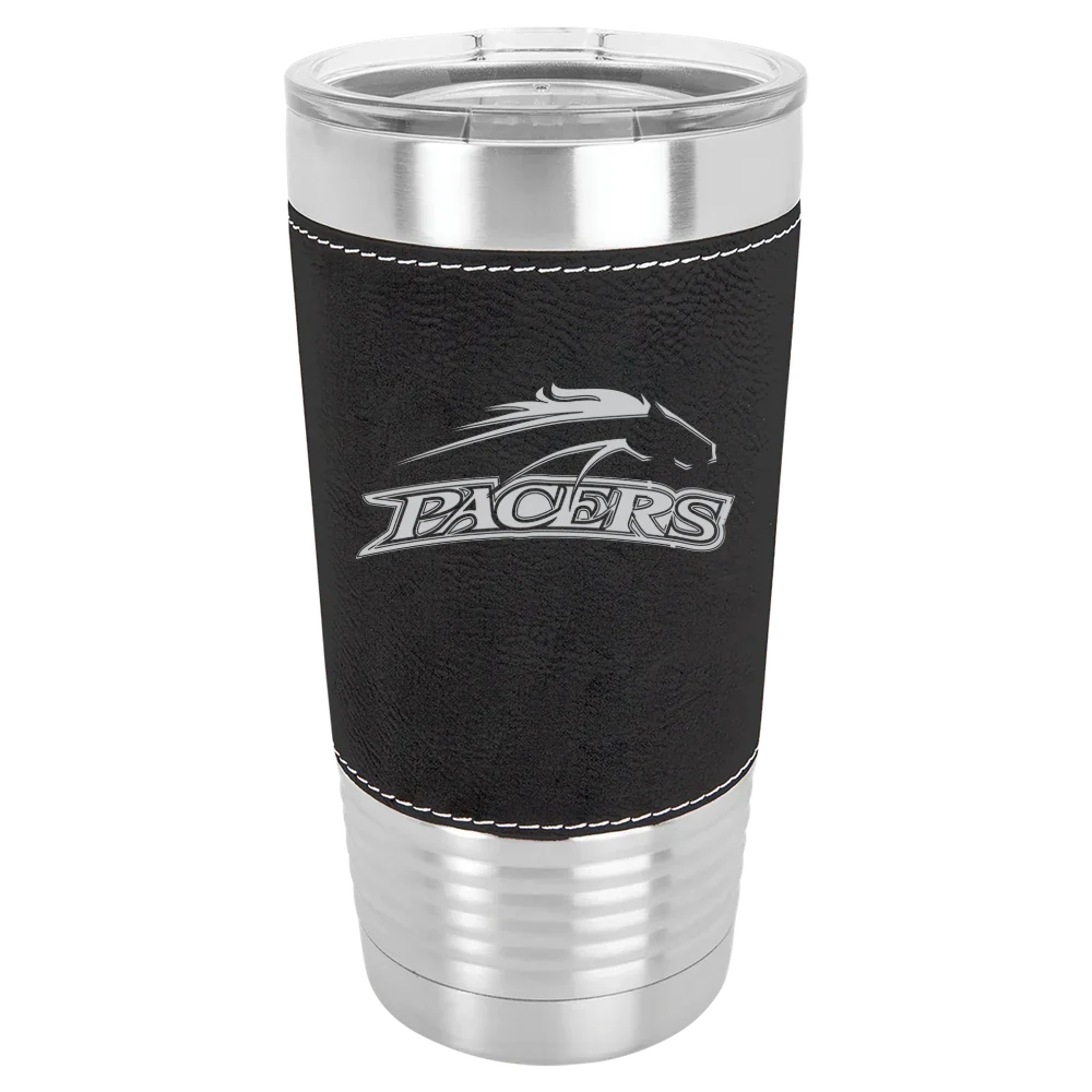 William Peace University Polar Camel 20 oz. Leatherette Grip Tumbler with Standard Lid