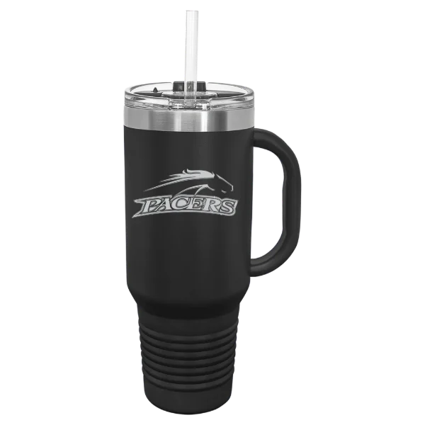 William Peace University Polar Camel 40 oz. Travel Mug with Snap Lid & Straw