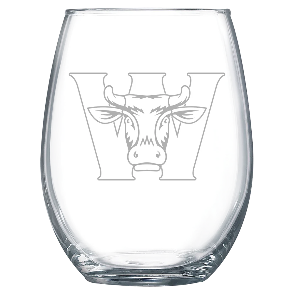 Williams College Polar Camel 15 oz. Stemless Wine Glass